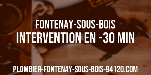 votre plombier disponible rapidement à Fontenay-sous-Bois
